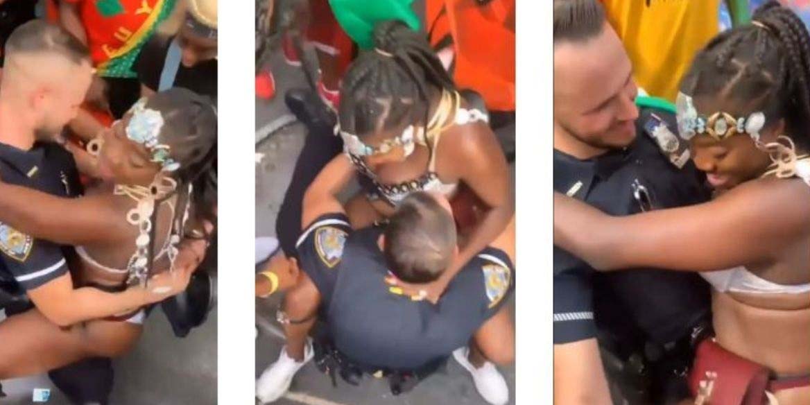 Αστυνομικός «παρασύρθηκε» με χορεύτρια σε δρόμο της Νέας Υόρκης