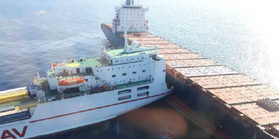 Κυπριακό πλοίο συγκρούστηκε με τυνησιακό στην Κορσική - Μεγάλη διαρροή καυσίμου