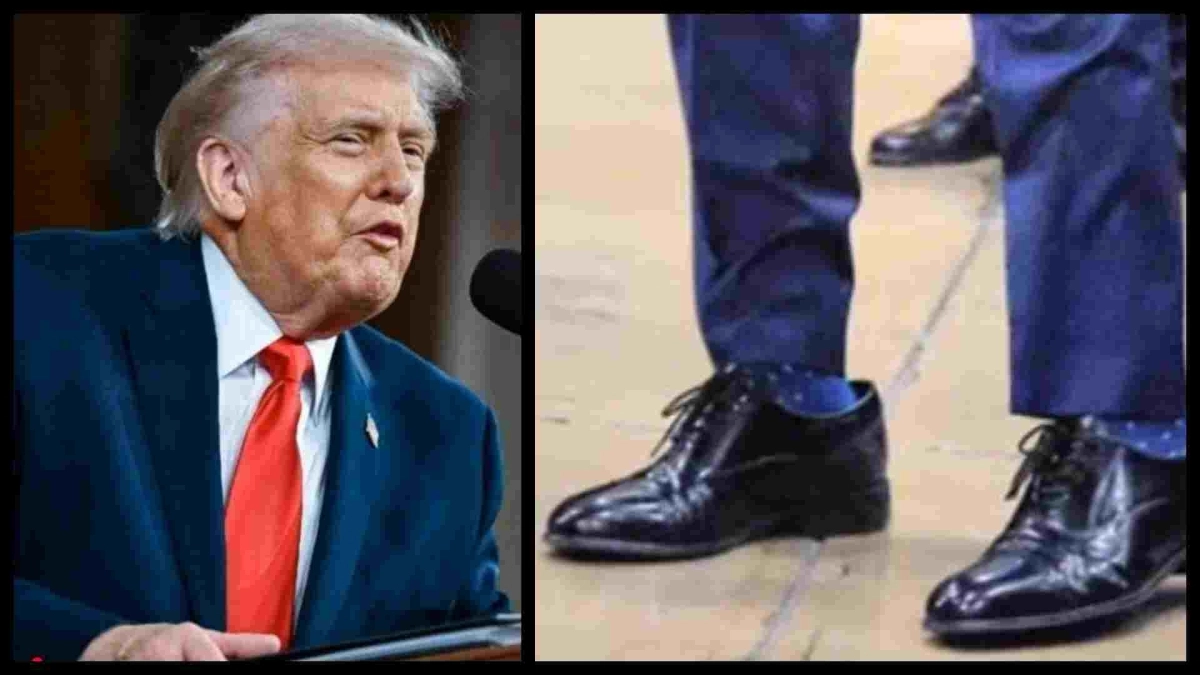 Video: Τα παπούτσια που έκανε δώρο στους συνεργάτες του ο Τραμπ έγιναν viral: «Κολυμπούσαν» μέσα σε αυτά