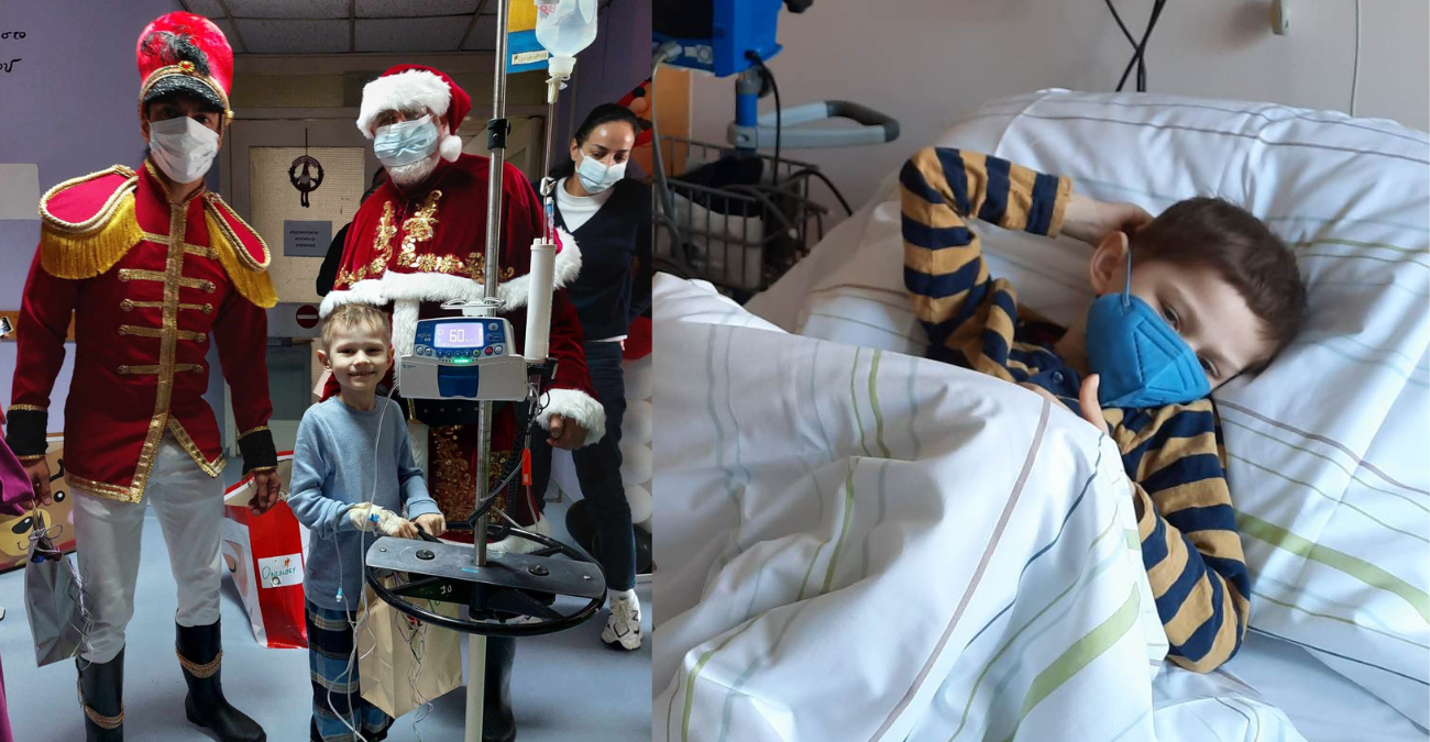 Ο Αγιος Βασίλης επισκέφθηκε τον μικρό ήρωα Νικόλα στο Μακάρειο -  Η κατάσταση της υγείας του - Φωτογραφίες