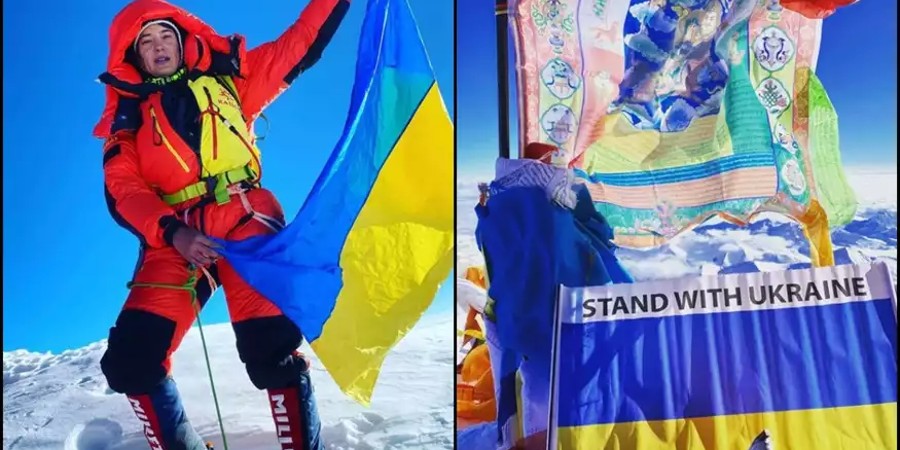 Στο Έβερεστ η ουκρανική σημαία - Το μήνυμα Ουκρανής ορειβάτισσας για τον πόλεμο