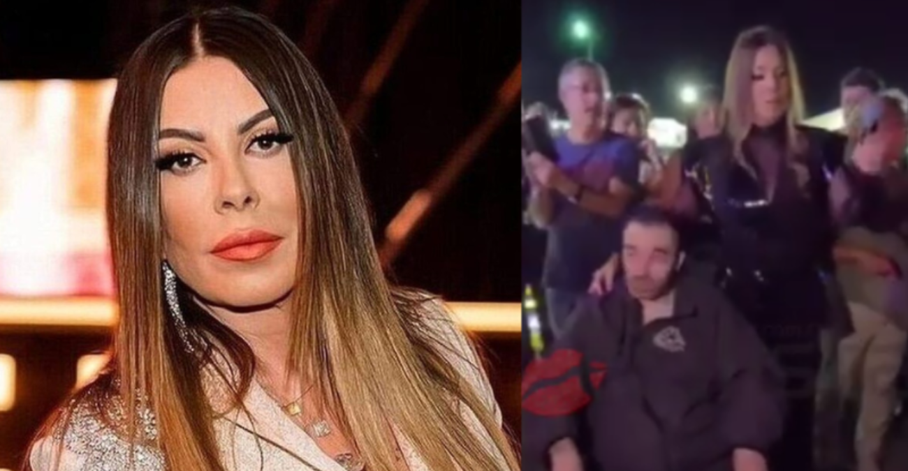 Viral βίντεο από το Ξυλοφάγου: Η Άντζελα Δημητρίου αγκαλιάζει νεαρό σε τροχοκάθισμα και τραγουδά μαζί του