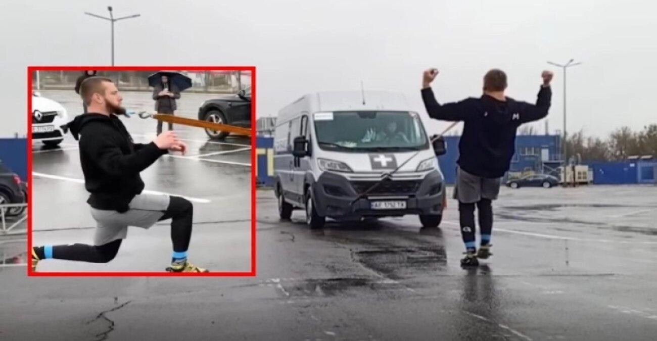 Ο πιο δυνατός άντρας στον κόσμο: Ουκρανός κατάφερε να μετακινήσει λεωφορείο 2.580 κιλών μόνο με τα μούσια του - Δείτε βίντεο