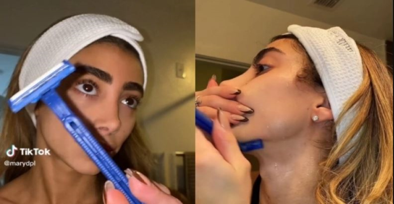 Η απίστευτη συνήθεια γυναίκας να ξυρίζει το πρόσωπο της κάθε μέρα - Βίντεο
