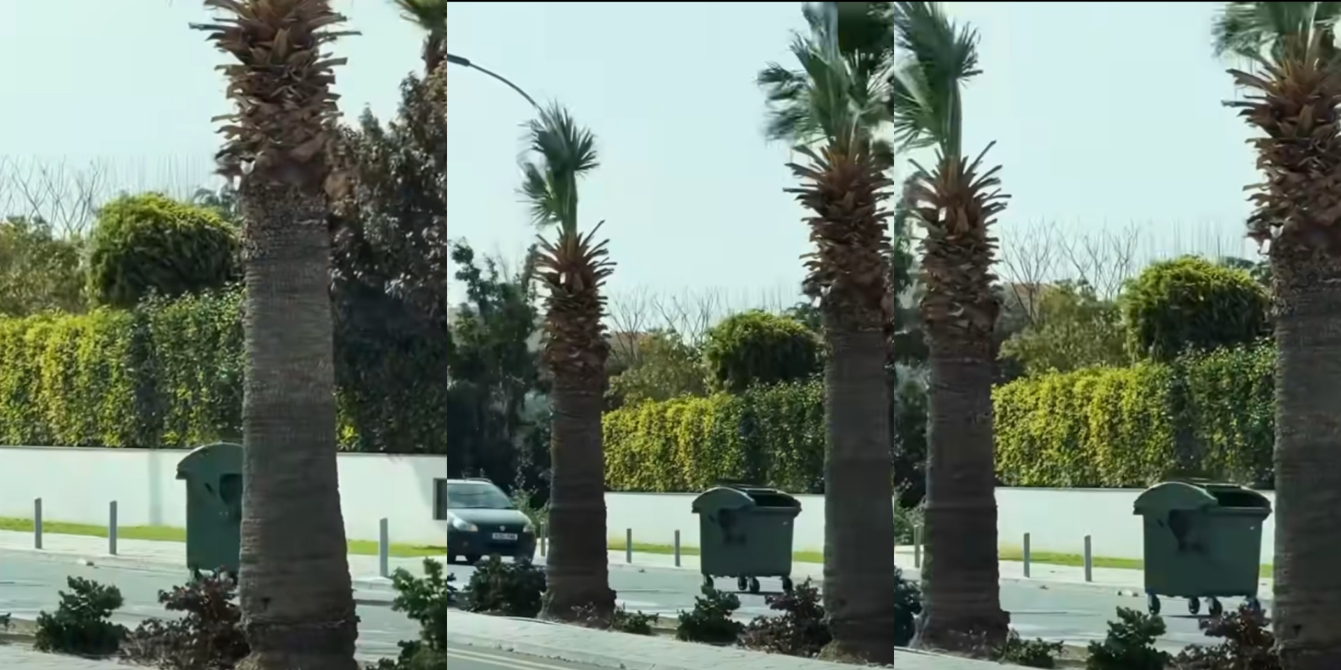 VIDEO: Απίστευτο κι όμως κυπριακό - Κάδος απορριμμάτων… βγήκε για «βόλτα» και προκάλεσε «τροχαίο»