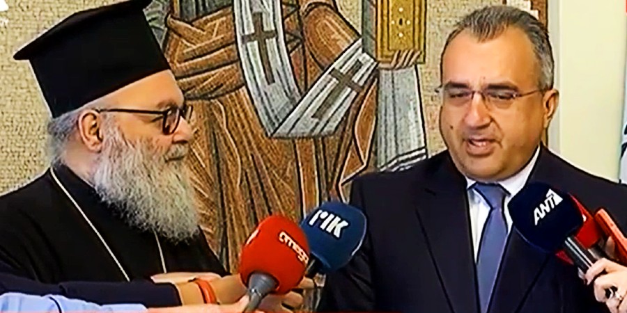 Αρχιεπίσκοπος Κύπρου: Δέχτηκε επίσκεψη από Χατζηπαντέλα και Πατριάρχη Αντιοχείας - «Μας κατάλαβε. Δεν μιλάει πολύ»