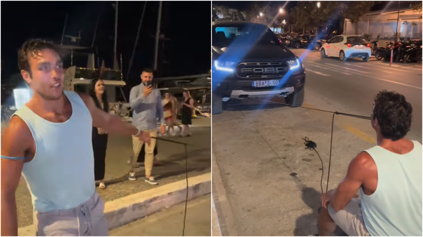 VIDEO: Ο Γιώργος Πολύχρος του Survivor τράβηξε αμάξι 2,5 τόνων με τα δόντια του