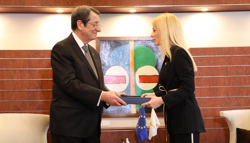 Συγχαρητήρια Αναστασιάδη στην Αννίτα Δημητρίου για την επανεκλογή της στην Προεδρία της Βουλής