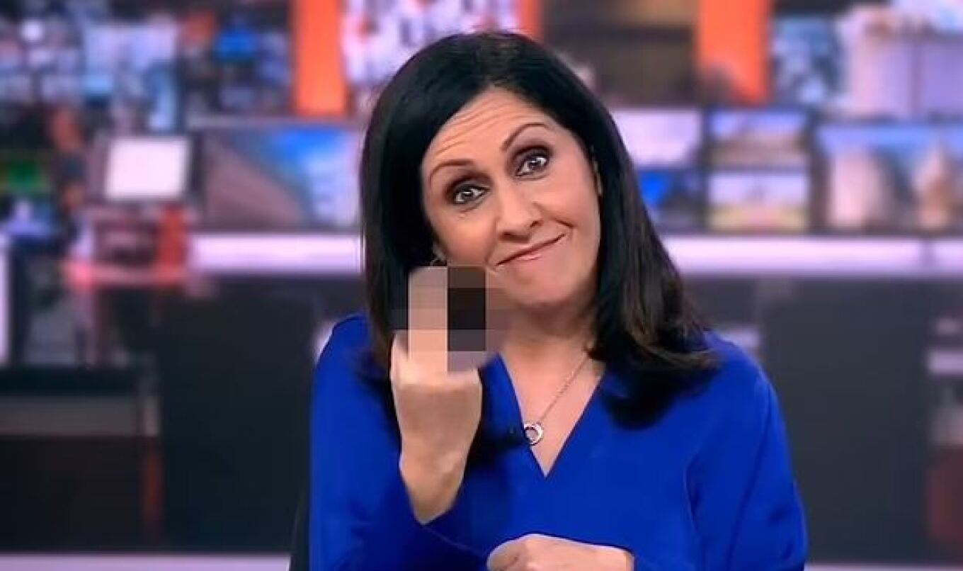 Η κάμερα «τσάκωσε» παρουσιάστρια του BBC με υψωμένο το μεσαίο της δάχτυλο