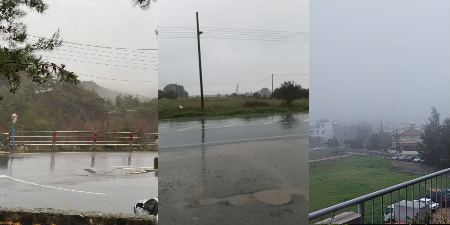 Έντονα τα καιρικά φαινόμενα - Ασταμάτητες βροχοπτώσεις και κακοκαιρία σε ολόκληρη την Κύπρο - ΦΩΤΟΓΡΑΦΙΕΣ - ΒΙΝΤΕΟ
