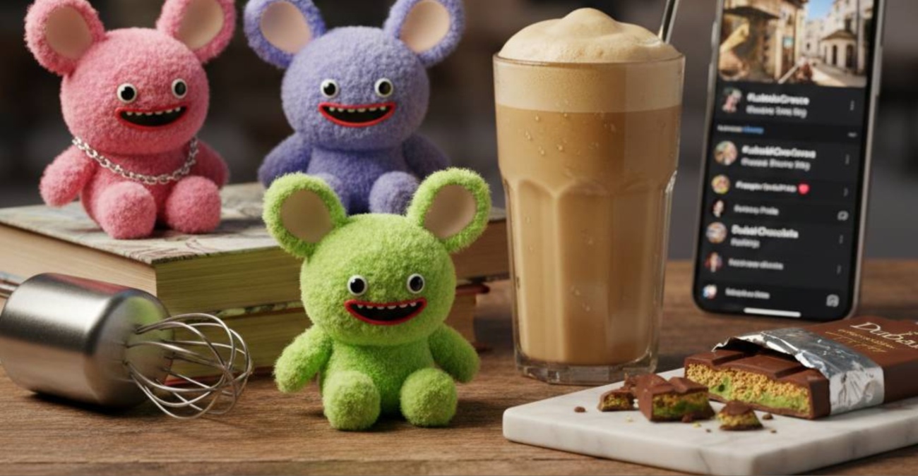 2025: Η χρονιά των Labubu, του «Φραπέ» και της σοκολάτας Dubai – Τα trends που «γκρέμισαν» τα social media