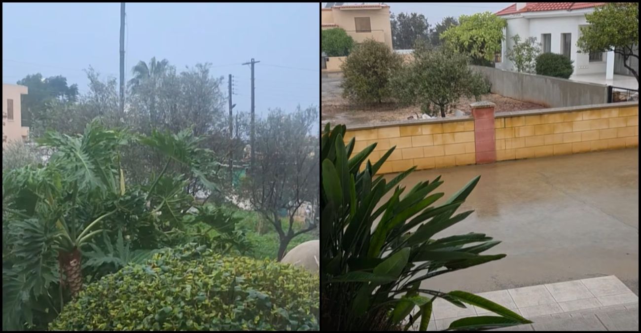 «Άνοιξαν» οι ουρανοί από το πρωί σε διάφορες περιοχές της Κύπρου – «Μας ξύπνησαν οι βροντές» - Δείτε βίντεο