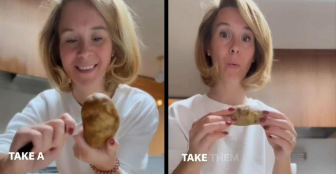 Viral βίντεο: TikToker σεφ μοιράζεται το απόλυτο viral κόλπο για το ξεφλούδισμα πατάτας