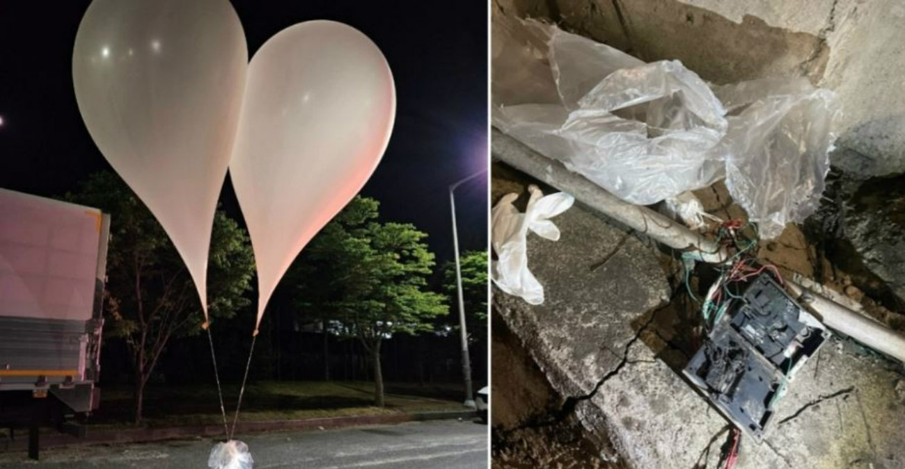 Η Βόρεια Κορέα απέστειλε πάνω από 300 μπαλόνια με σκουπίδια στη Σεούλ