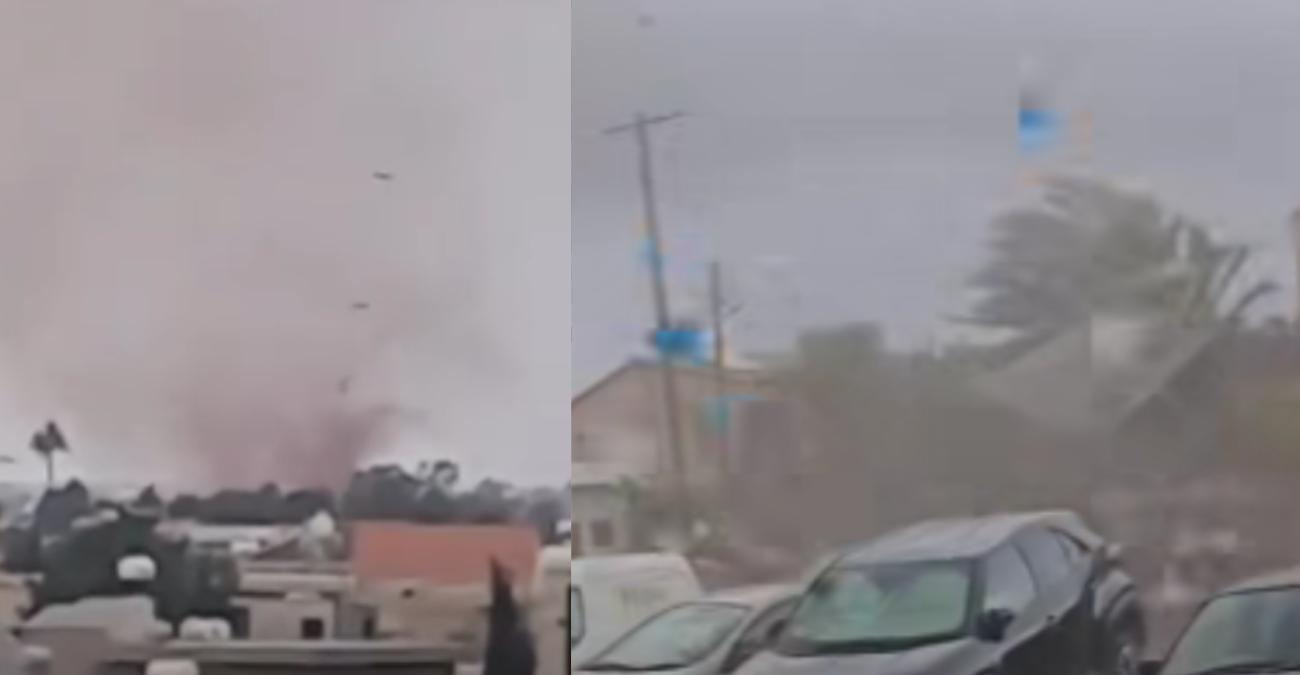 Η στιγμή που ανεμοστρόβιλος σηκώνει αυτοκίνητο στο Αυγόρου – Σοκαριστικό νέο βίντεο