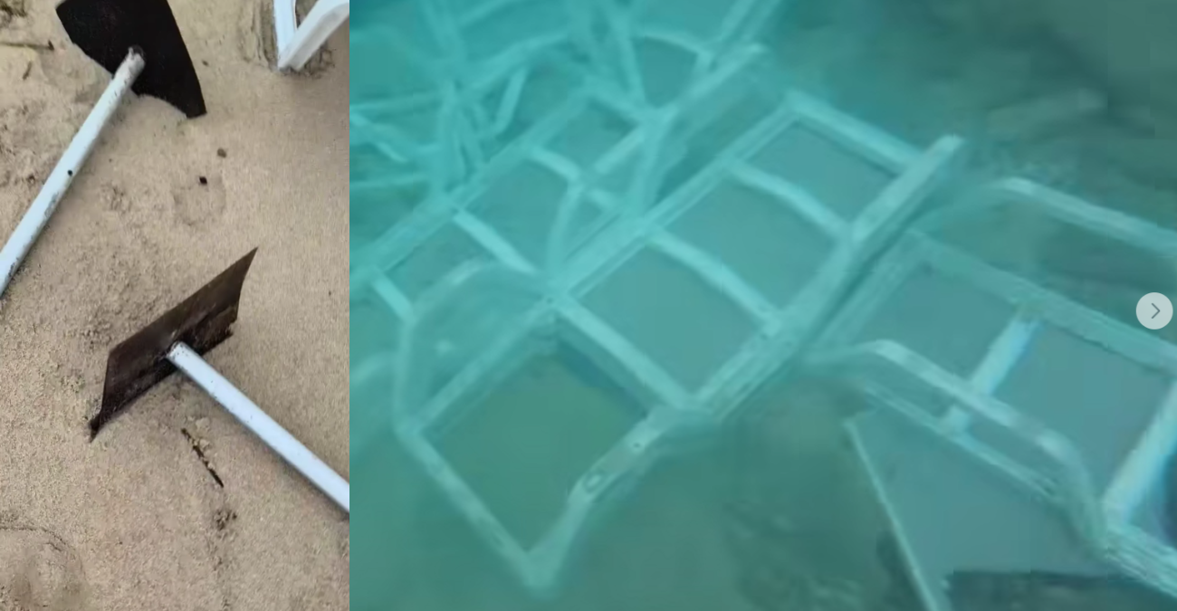 Απίστευτες εικόνες: Γέμισε κρεβατάκια ο βυθός της Αγίας Νάπας μετά την κακοκαιρία – Επικίνδυνες λαμαρίνες θαμμένες στην άμμο - Βίντεο