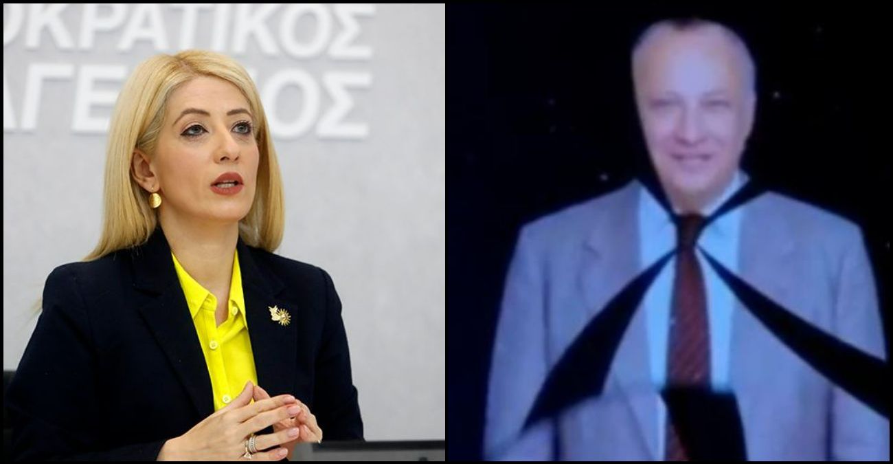 Ξεκαθαρίζει η Αννίτα για το ολόγραμμα Κληρίδη - «Δεν χρησιμοποιήθηκε AI, ήταν τα δικά του λόγια»