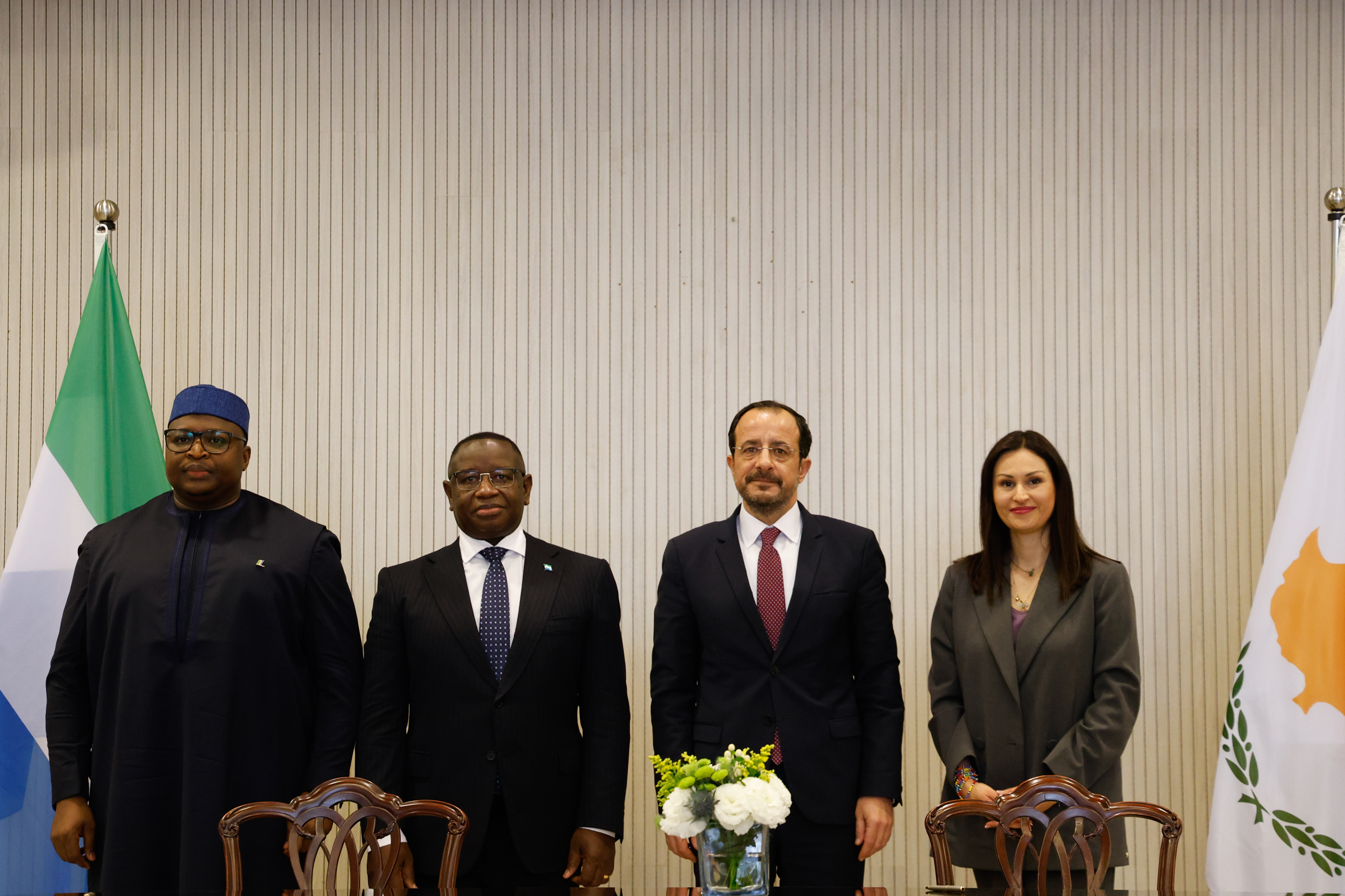 Συναντήθηκε με τον Πρόεδρο της Σιέρρα Λεόνε ο ΠτΔ - Στο επίκεντρο διμερείς σχέσεις και Κυπριακό 