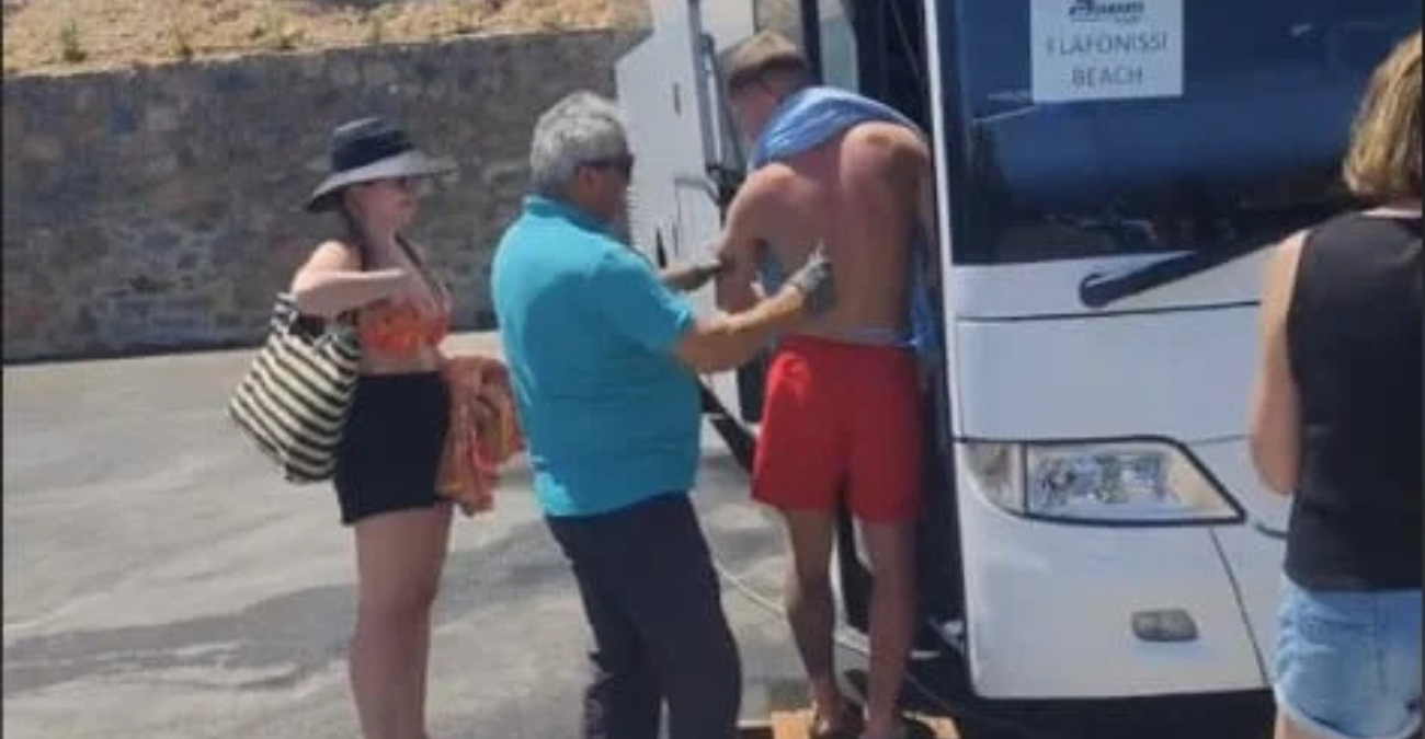 Βίντεο: Η απίστευτη πατέντα ενός οδηγού λεωφορείου στην Κρήτη που έγινε viral 