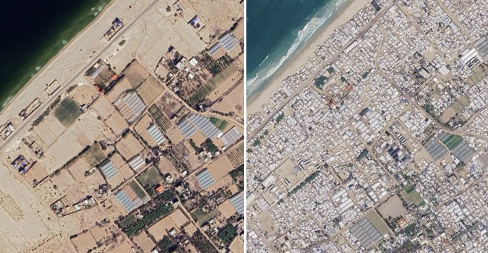 Google Maps: Νέες εικόνες αποκαλύπτουν την έκταση της καταστροφής στη Γάζα