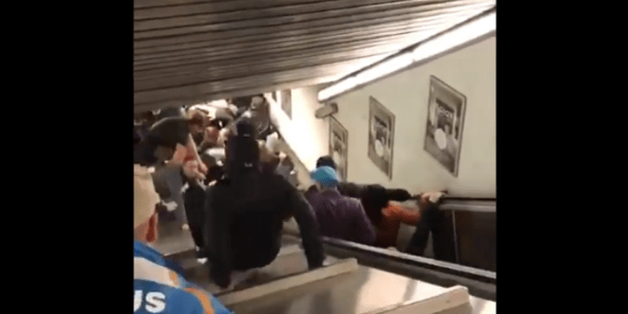 Σοκαριστικό ατύχημα στο μετρό της Ρώμης με τραυματίες οπαδούς της ΤΣΣΚΑ Μόσχας - VIDEO