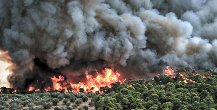 ΣΥΜΒΑΙΝΕΙ ΤΩΡΑ: Πολύ μεγάλη φωτιά στην Κορινθία - Εκκενώνονται ολόκληροι οικισμοί -ΒΙΝΤΕΟ