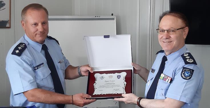 Αποχαιρετιστήρια επίσκεψη Αρχηγού Αστυνομίας κ. Κύπρου Μιχαηλίδη στην ΑΔΕ Λεμεσού 