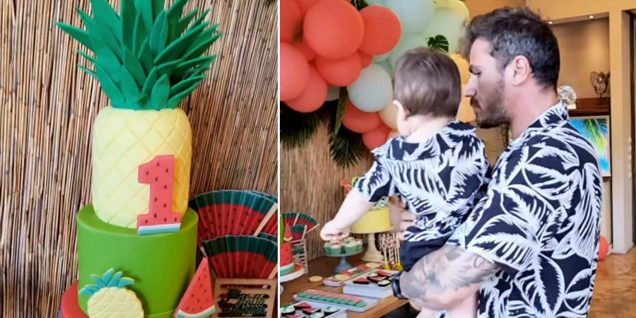 Άκης Πετρετζίκης: Διοργάνωσε το πιο καλοκαιρινό πάρτι για τα 1α γενέθλια του γιου του (Βίντεο)