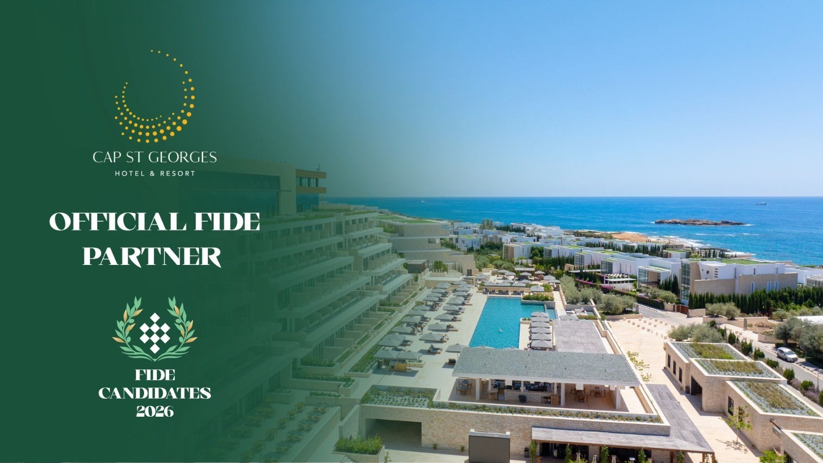Cyprus Makes… Checkmate in Chess! Cap St Georges Hotel & Resort is hosting the most prestigious tournament of the World Chess Championship cycle! Watch the Candidates Tournament live and witness the world’s top contenders battle for the ultimate title.