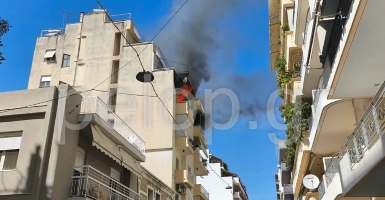 Τραγωδία στην Πάτρα: Νεκρή ηλικιωμένη που εγκλωβίστηκε από φωτιά σε διαμέρισμα - Συγκλονιστικό Βίντεο