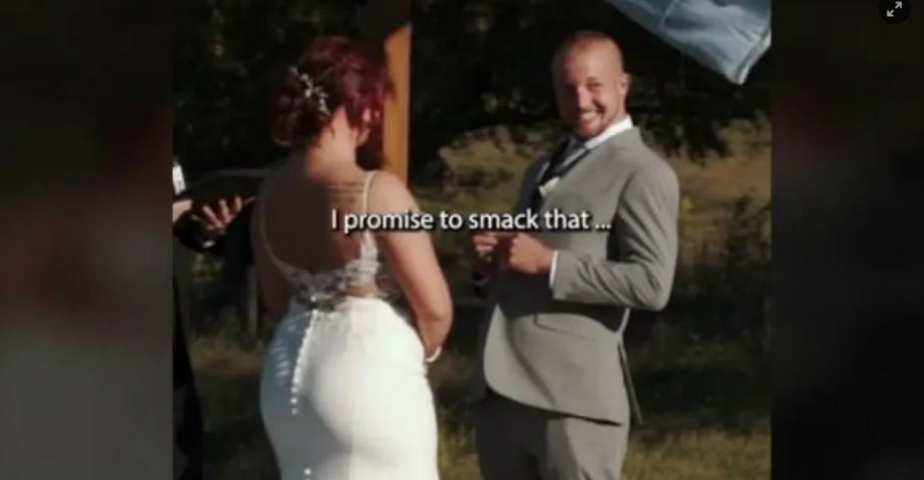 TikTok: Οργή για γαμπρό που μίλησε μόνο για τα... οπίσθια της νύφης στους γαμήλιους όρκους του - Βίντεο