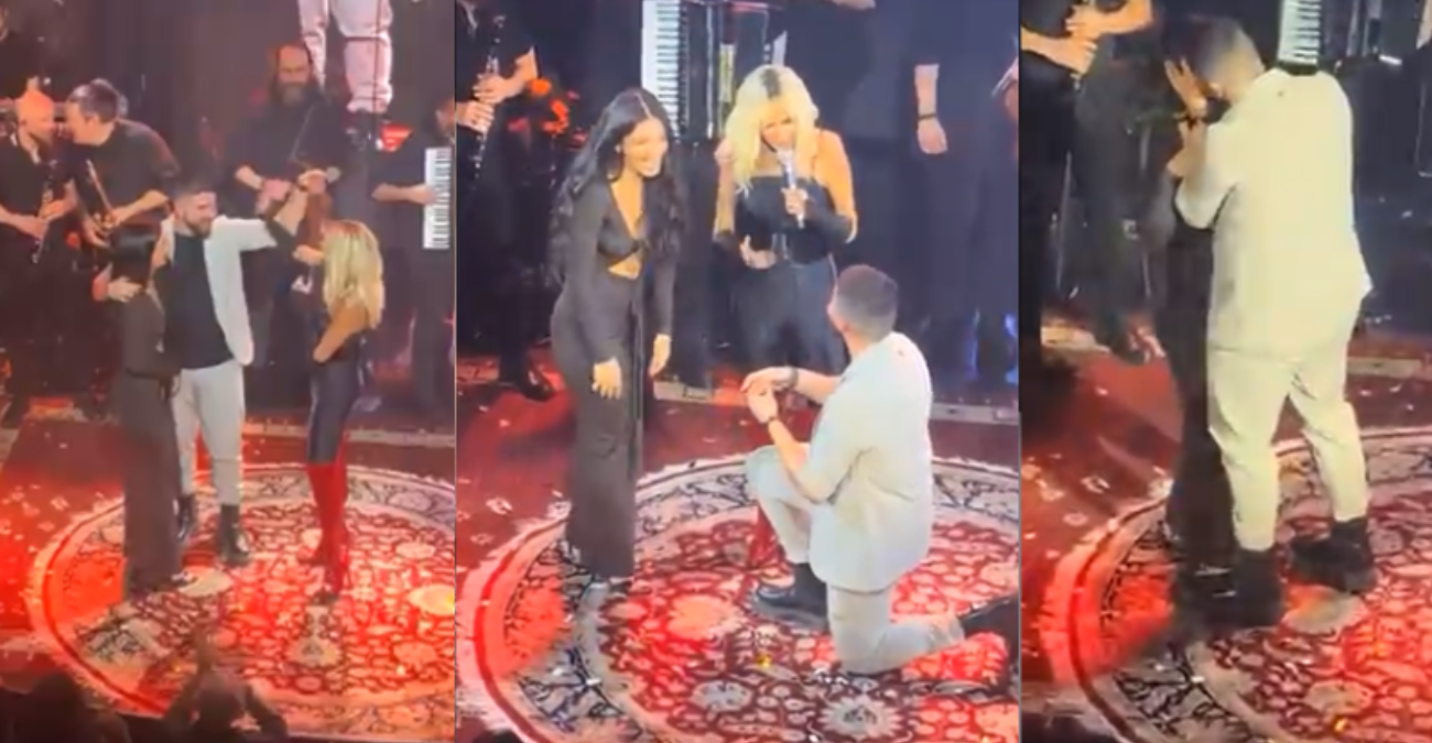 VIDEO - Απίστευτο σκηνικό: Κύπριος έκανε πρόταση γάμου στη σύντροφό του μπροστά στη Βίσση! Πως αντέδρασε η τραγουδίστρια