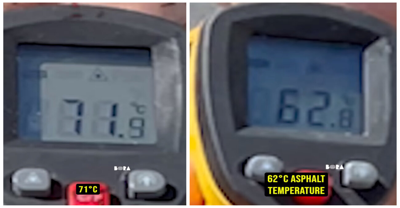 Καύσωνας: «Φούρνος» οι δρόμοι και τα σταθμευμένα αυτοκίνητα - «Αγγίζουν» θερμοκρασίες μέχρι και 71 βαθμούς - Δείτε βίντεο