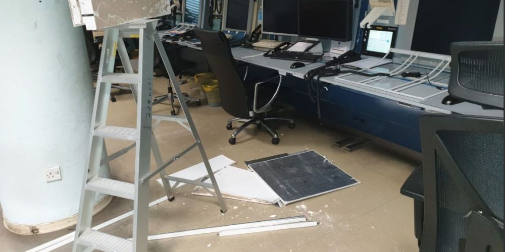 ΛΕΥΚΩΣΙΑ: Κατέρρευσε μέρος της οροφής του Κέντρου Ελέγχου – Ένα άτομο στο νοσοκομείο – ΦΩΤΟΓΡΑΦΙΕΣ