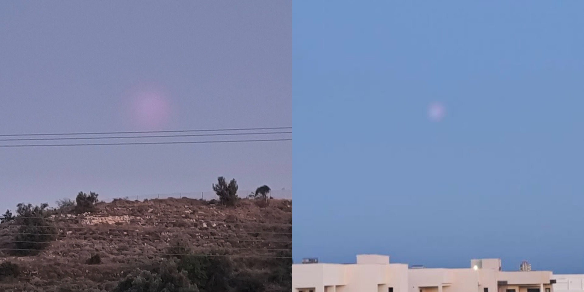 Αναστάτωση προκάλεσε μυστήριο ροζ φως στον κυπριακό ουρανό - Άγνωστη η προέλευση του - Δείτε φωτογραφίες