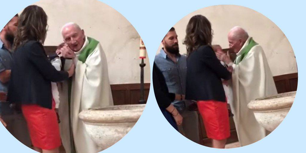 Ιερέας χαστουκίζει βρέφος… γιατί δεν σταματούσε να κλαίει- VIDEO