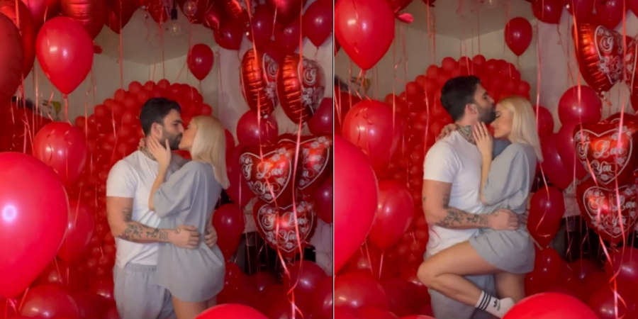 Δημήτρης Αλεξάνδρου - Ιωάννα Τούνη: Γιόρτασαν τον Άγιο Βαλεντίνο σε ένα σπίτι γεμάτο μπαλόνια! (Βίντεο)