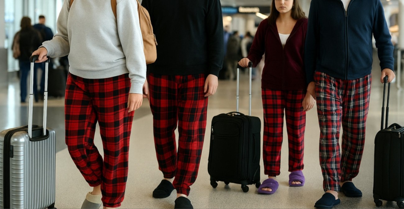 ΗΠΑ: Με πιτζάμες και παντόφλες οι επιβάτες στα αεροδρόμια – Viral απάντηση στην οδηγία «ντυθείτε καλύτερα»