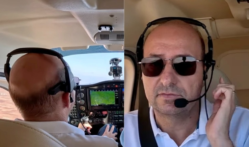 Απίστευτο video: Υποψήφιος βουλευτής Λευκωσίας πιλόταρε αεροσκάφος κάνοντας συνέντευξη