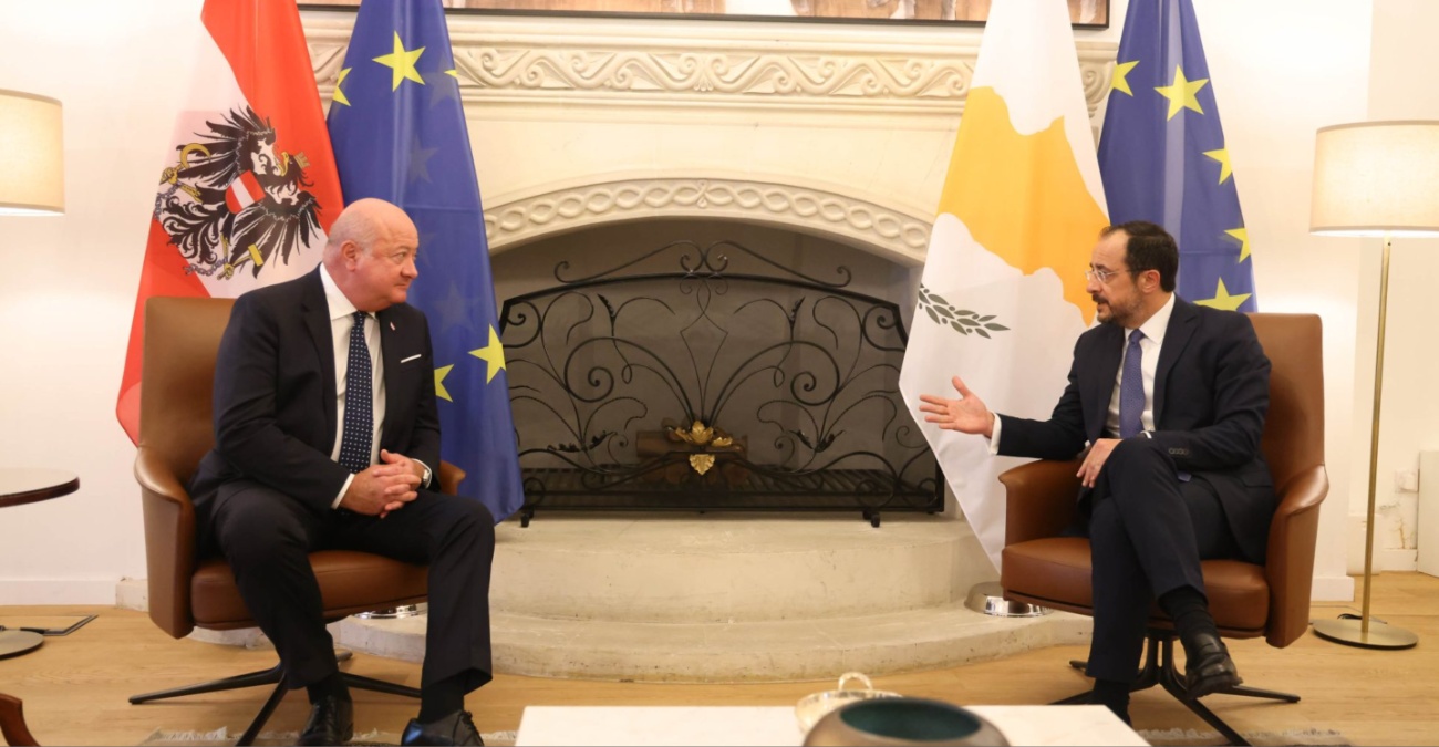 Πρόεδρος Χριστοδουλίδης: Η Αυστρία αποτελεί αξιόπιστο και πολύτιμο εταίρο εντός ΕΕ
