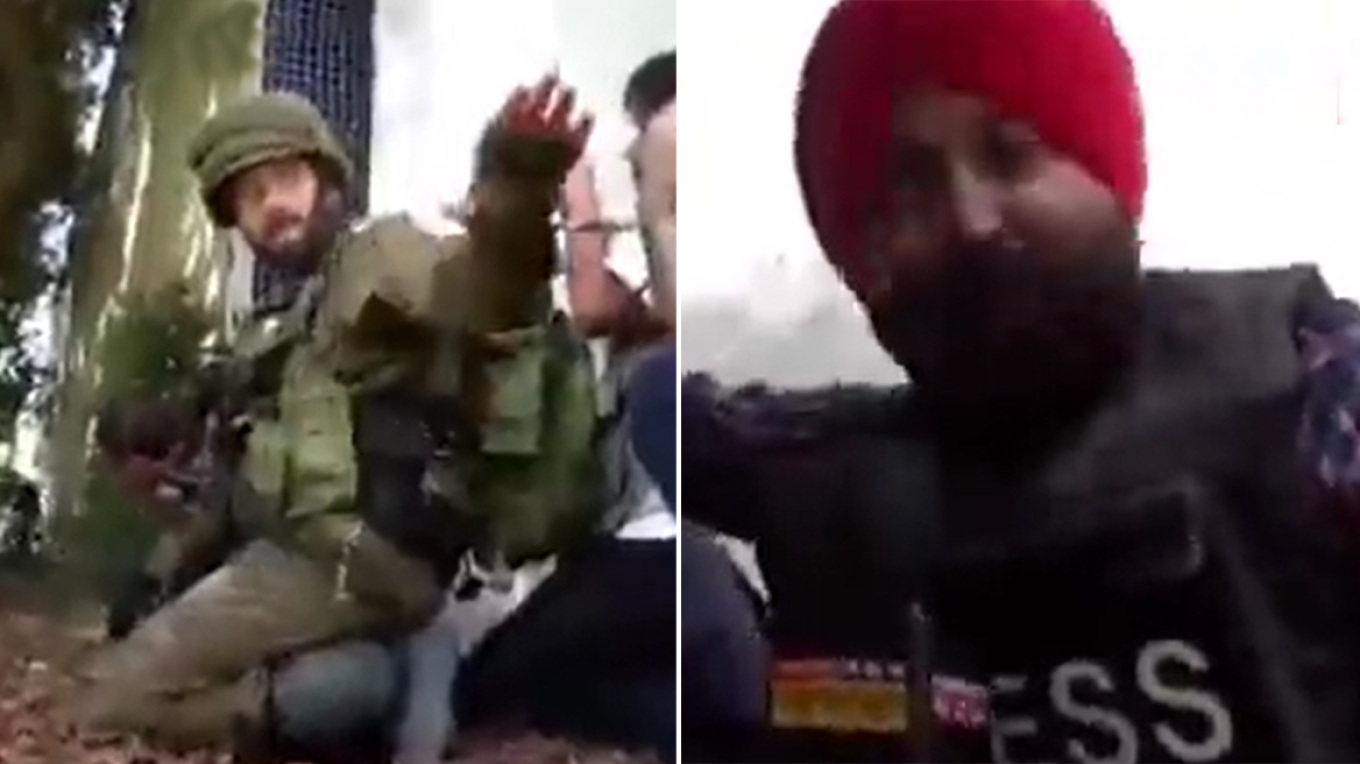 Ισραηλινός στρατιώτης λέει σε Ινδό δημοσιογράφο να σταματήσει να ουρλιάζει στη διάρκεια επίθεσης με ρουκέτα - Δείτε βίντεο 