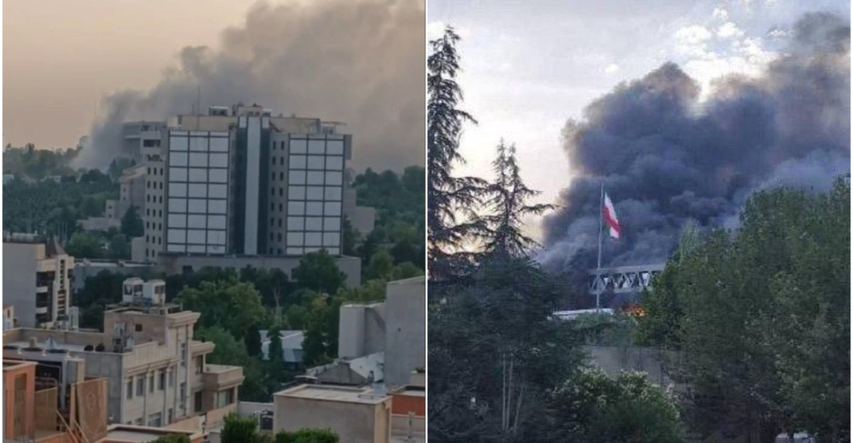 Η στιγμή που το Ισραήλ χτυπά την κρατική τηλεόραση του Ιράν - Σοκαριστικό βίντεο