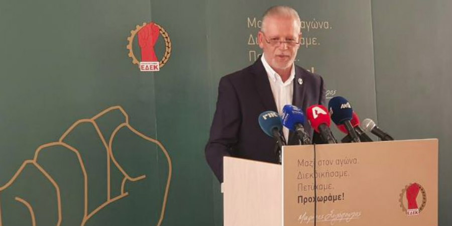 Σιζόπουλος: Στόχος της ΕΔΕΚ δεν είναι να παραμείνει στην αντιπολίτευση