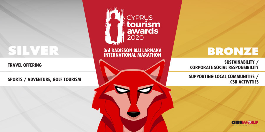 Με Δύο Βραβεία Διακρίθηκε Η Red Wolf Digital Group Για Τον Radisson Blu Διεθνή Μαραθώνιο Λάρνακας Στα Cyprus Tourism Awards 2020