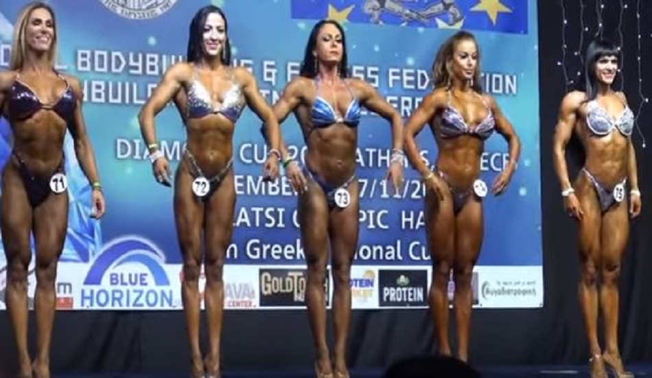 Οι γυναίκες του...Βασάλου στον ίδιο διαγωνισμό bodybuilding - VIDEO