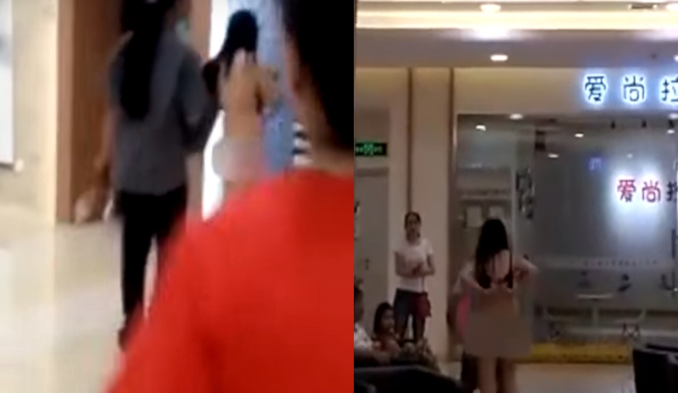 Μάλωσε με τον πρώην της και ξεγυμνώθηκε μέσα σε εμπορικό κέντρο - VIDEO