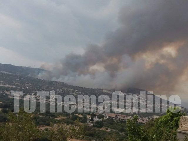 ΠΥΡΚΑΓΙΑ ΒΑΒΛΑΣ: Υπό μερικό έλεγχο τέθηκε η φωτιά