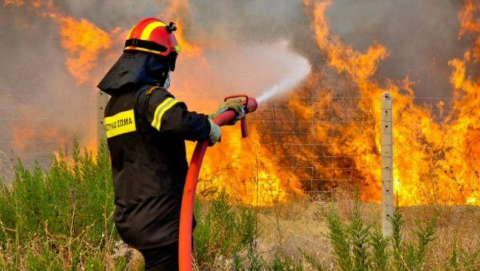 ΠΑΦΟΣ: Πυρκαγιά σε δύσβατη περιοχή στη Δρούσεια - Επιστρατεύτηκαν και εναέρια μέσα