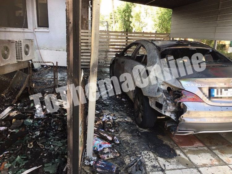 ΛΑΡΝΑΚΑ: Παρανάλωμα του πυρός γραφείο ταξί – Καταστράφηκε ολοσχερώς πολυτελές όχημα - ΦΩΤΟΓΡΑΦΙΕΣ