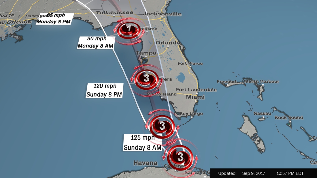 Η Ίρμα άρχισε να ξεσπά τη μανία της στη Φλόριντα - Άνεμοι με ταχύτητα 209 χιλιομέτρων